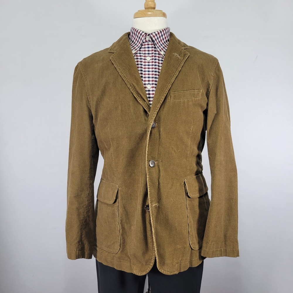 Sonoma Men's Sport Coat Blazer Three Button Brown Cotton‎ Corduroy Size Large